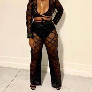 Two piece black outfit